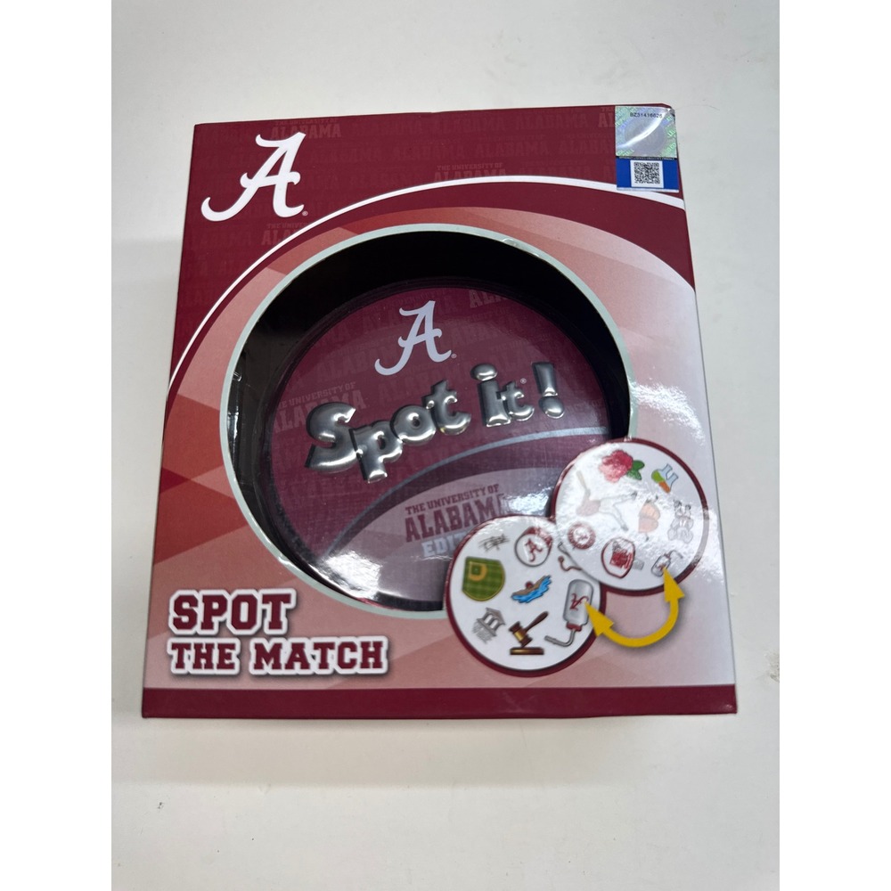 Spot It! University of Alabama Edition Card Game Crimson Tide Collectible Tin